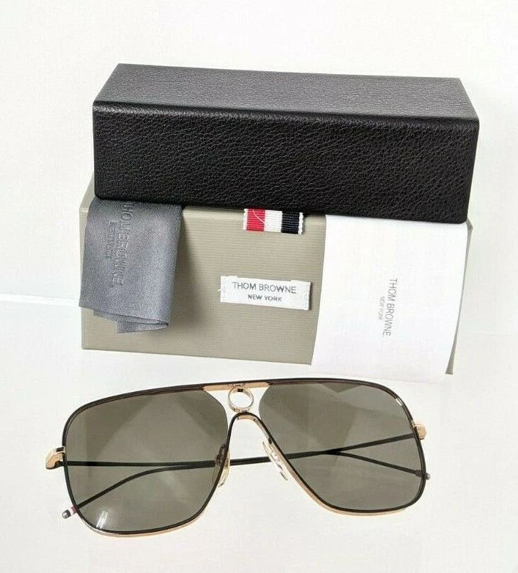 Brand New Authentic Thom Browne Sunglasses TBS 114-62-02 62mm TBS114 Gold Black
