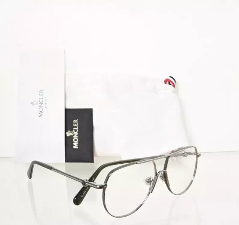Brand New Authentic Moncler Eyeglasses ML 5202 14A 56mm Gunmetal Frame
