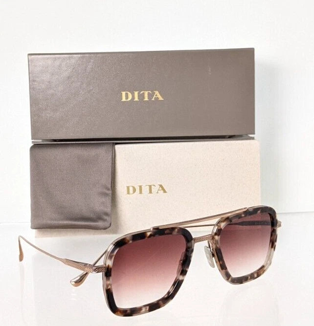 New Authentic Dita Sunglasses Flight 006 7806 Rose Tortoise 52mm Frame