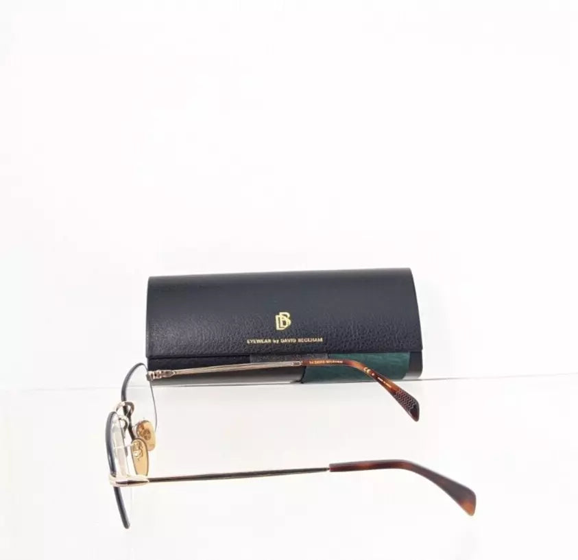Brand New Authentic David Beckham Eyeglasses DB 1035 003G6 Black/Gold Frame