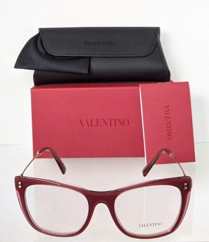 Brand New Authentic Valentino Eyeglasses VA 3028 5101 52mm Burgundy
