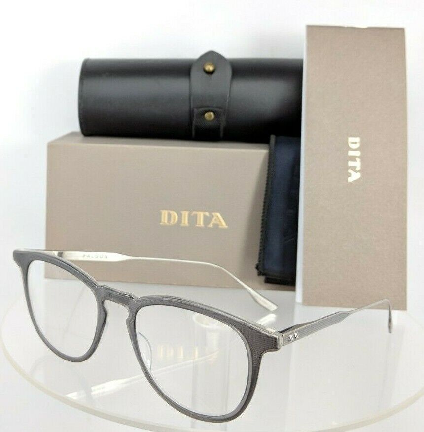 Brand New Authentic Dita Eyeglasses FALSON DTX105 GRY-SLV 52mm Frame