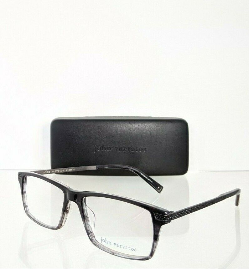 Brand New Authentic John Varvatos Eyeglasses V 367 UF Smoke Gradient 55mm Frame