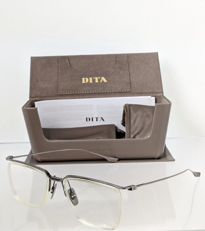 Brand New Authentic Dita Eyeglasses SCHEMA ONE DTX-106-53-03 Silver Clear Frame