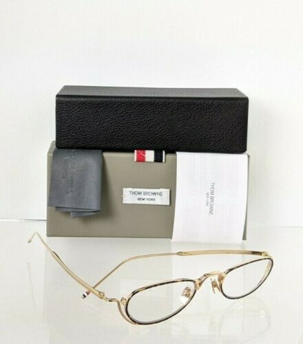 Brand New Authentic Thom Browne Eyeglasses TBX913-01 Gold TB913 50mm Frame