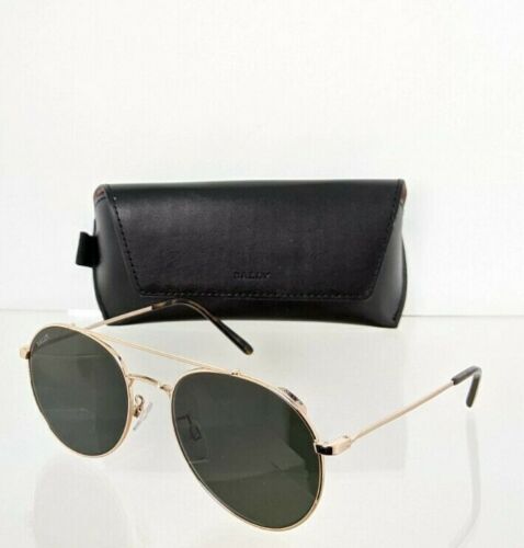 Brand New Authentic Bally Sunglasses BY 0011 30E BY0011-H 57mm Gold Frame