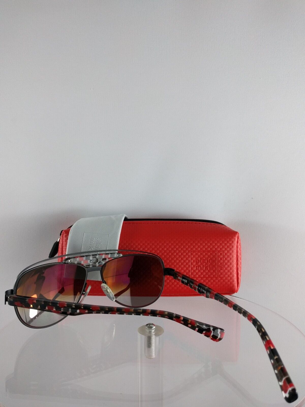 Brand New Authentic Alain Mikli Sunglasses AL1206 MO83 1206 cat 03 Black Red