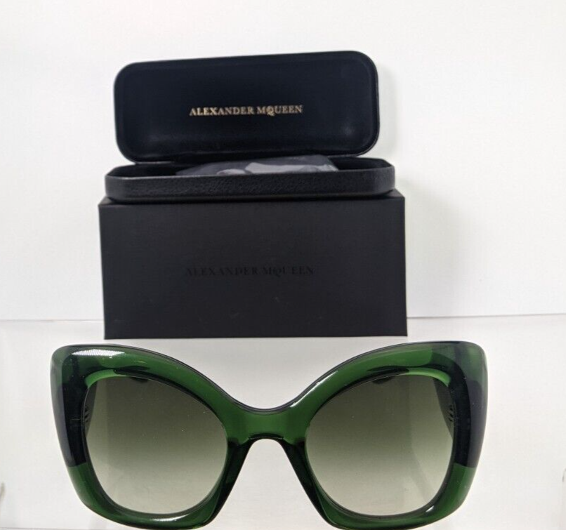 Brand New Authentic Alexander McQueen Sunglasses MQ 0402 Green 005 53mm Frame