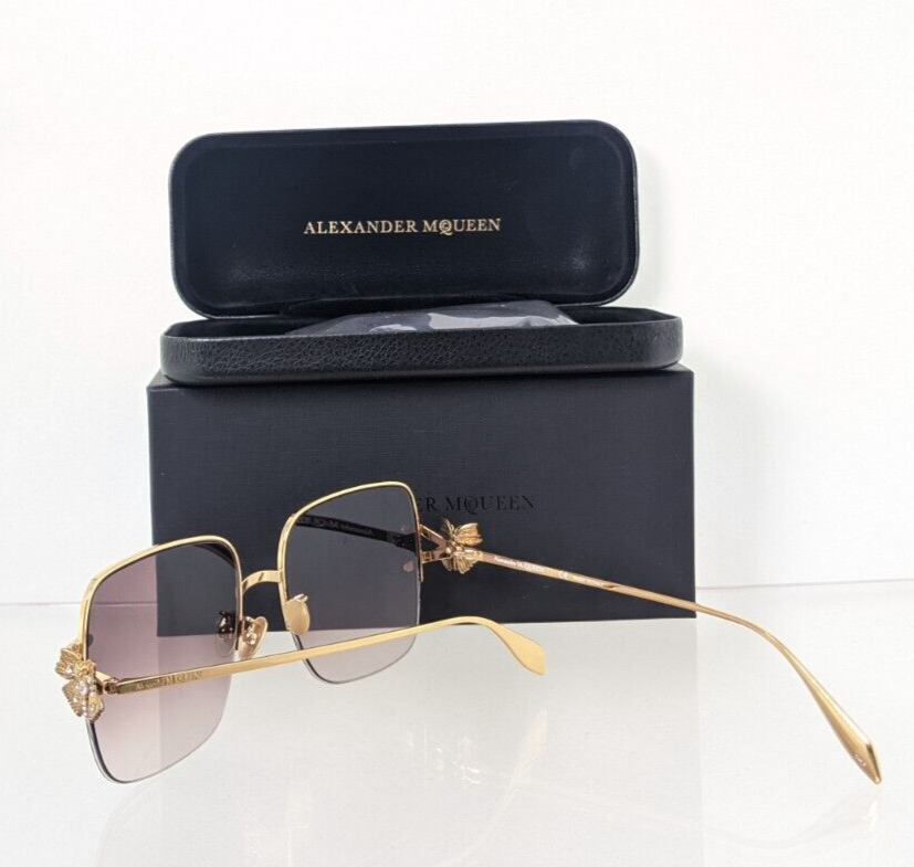 Brand New Authentic Alexander McQueen Sunglasses AM 0371 002 57mm Frame