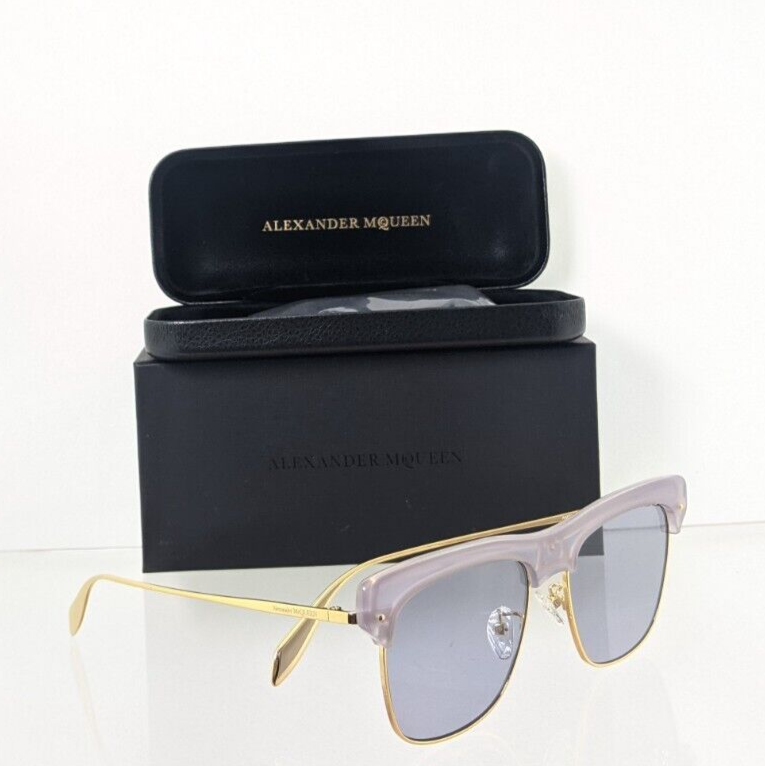 Brand New Authentic Alexander McQueen Sunglasses AM 0235 005 55mm Frame