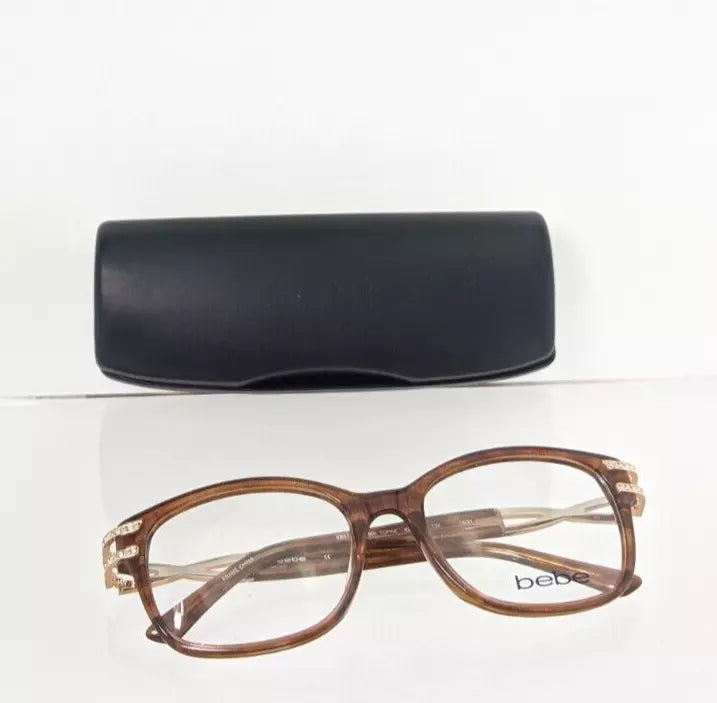 New Authentic BEBE Eyeglasses BB 5172 200 Topaz 52mm Brown Frame