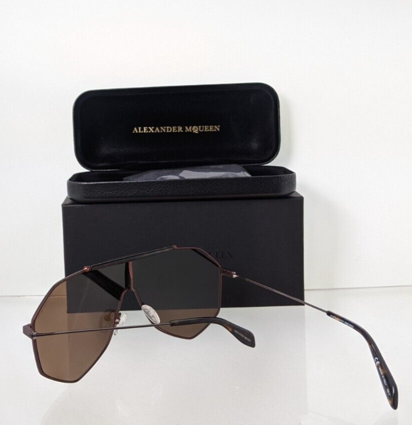 Brand New Authentic Alexander McQueen Sunglasses MQ 0138 Brown 004 99mm Frame