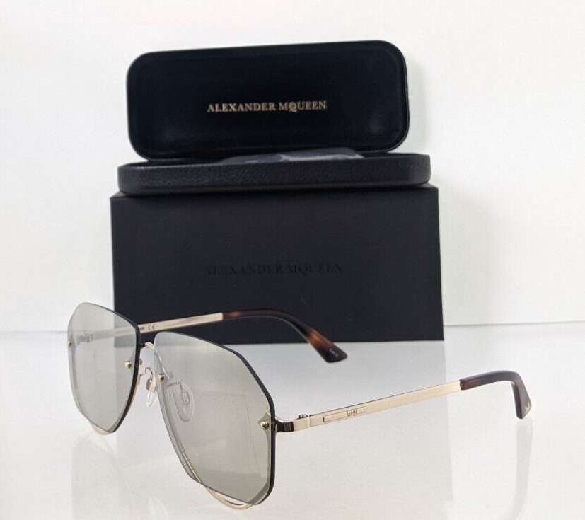 Brand New Authentic Alexander McQueen Sunglasses MQ 0257 003 63mm Frame