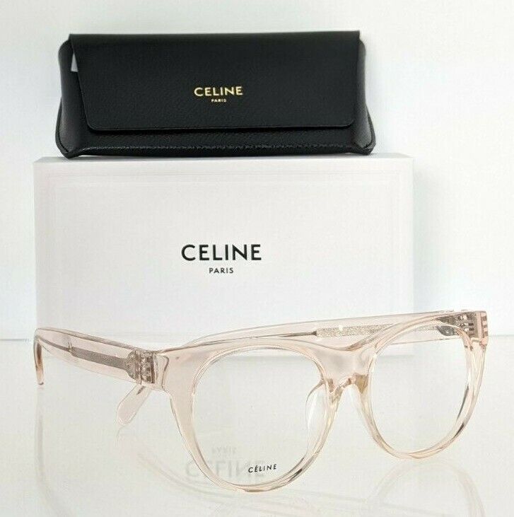 Brand New Authentic Celine Cl 50019 Eyeglasses 072 Transparent Pink CL50019F