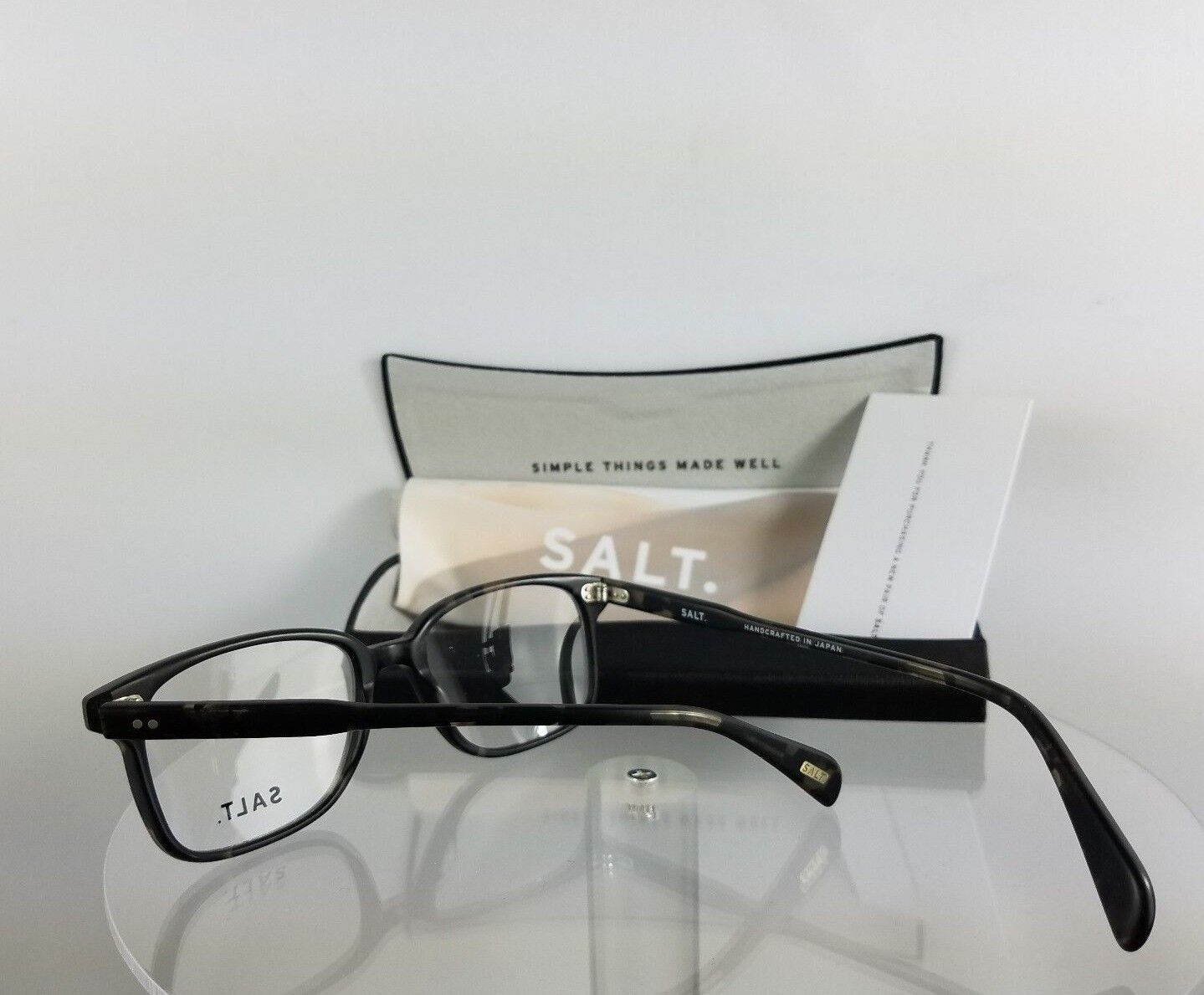 Brand New Authentic Salt Eyeglasses Greg Mnt Black Grey Mix Frame 48Mm