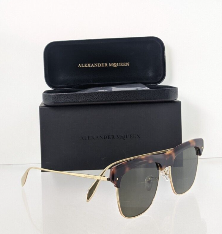 Brand New Authentic Alexander McQueen Sunglasses AM 0235 002 55mm Frame