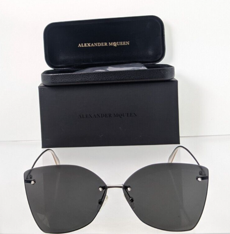 Brand New Authentic Alexander McQueen Sunglasses AM 0119 001 64mm Frame