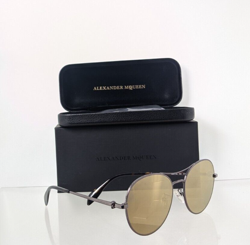 Brand New Authentic Alexander McQueen Sunglasses AM 0174 004 57mm Frame