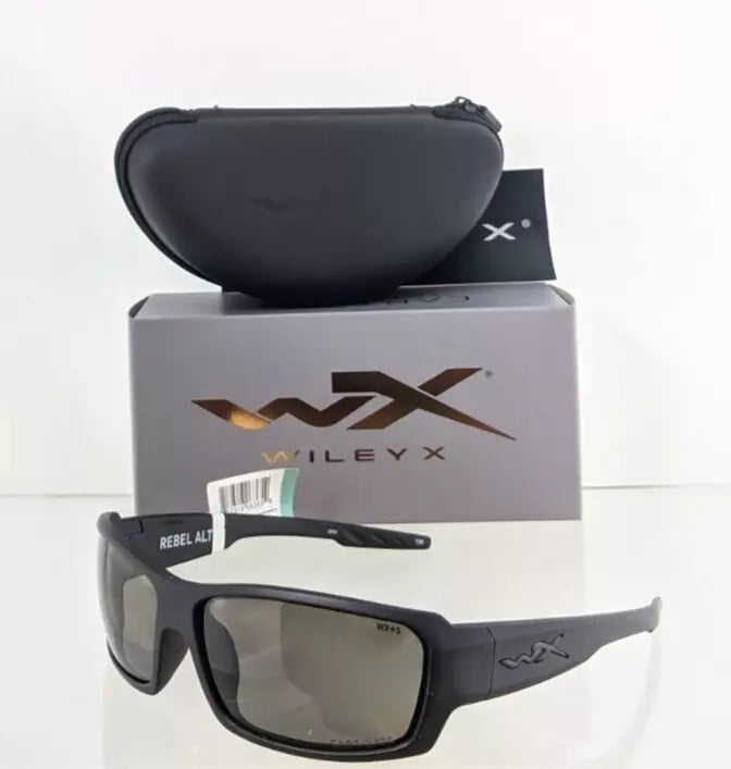 Brand New Authentic Wiley X Sunglasses WX REBEL ALT Matte Black Frame