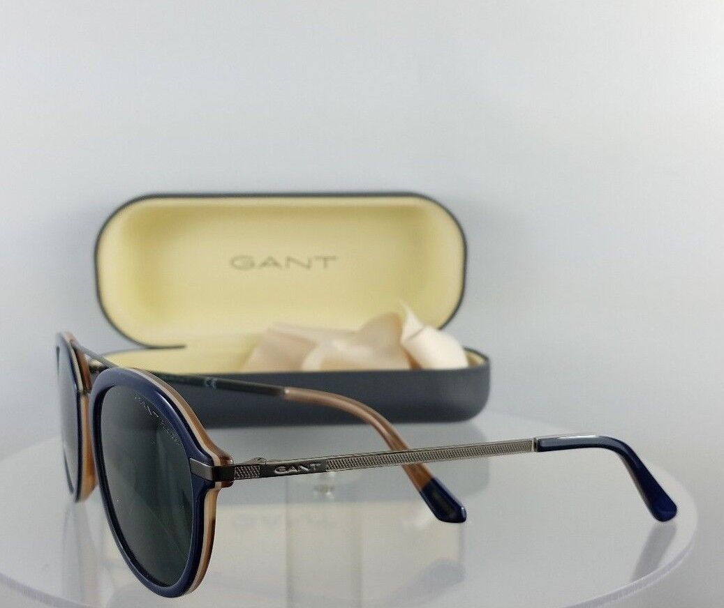 Brand New Authentic GANT Sunglasses GA7100 91D Navy Silver Frame 7100 Polarized