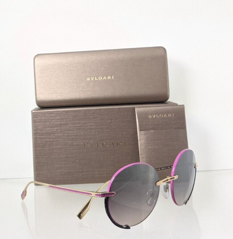 Brand New Authentic Bvlgari Sunglasses 6153 2014/58 56mm Lavender Gold Frame