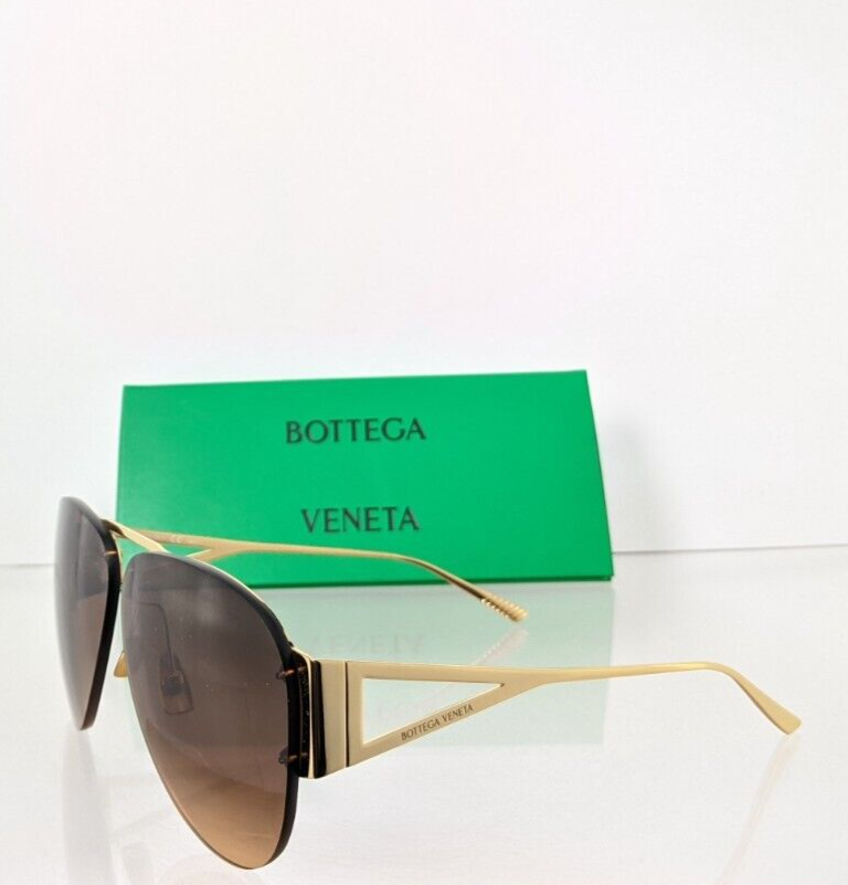 Brand New Authentic Bottega Veneta Sunglasses BV 1066 002 65mm Frame