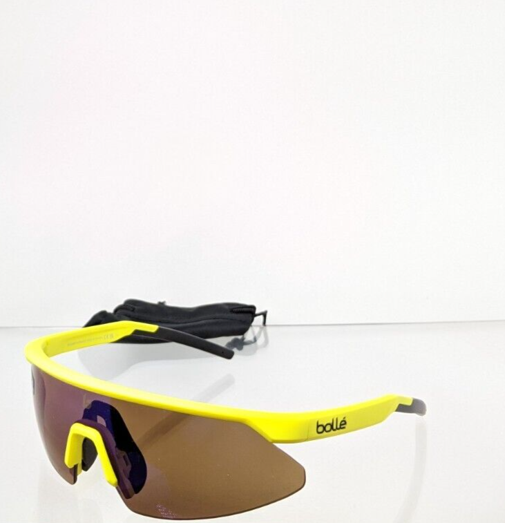 Brand New Authentic Bolle Sunglasses Micro Edge Matte Yellow Frame