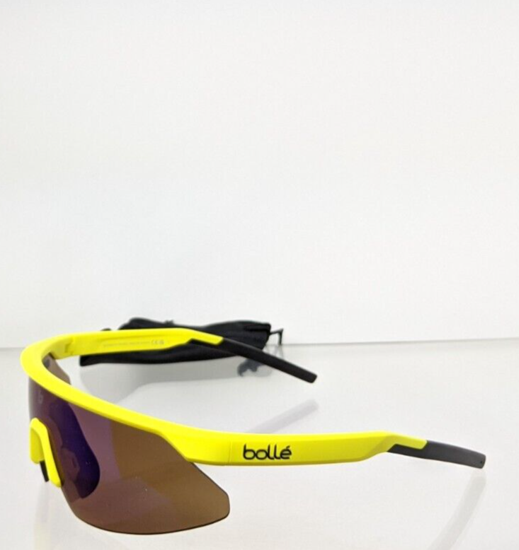 Brand New Authentic Bolle Sunglasses Micro Edge Matte Yellow Frame