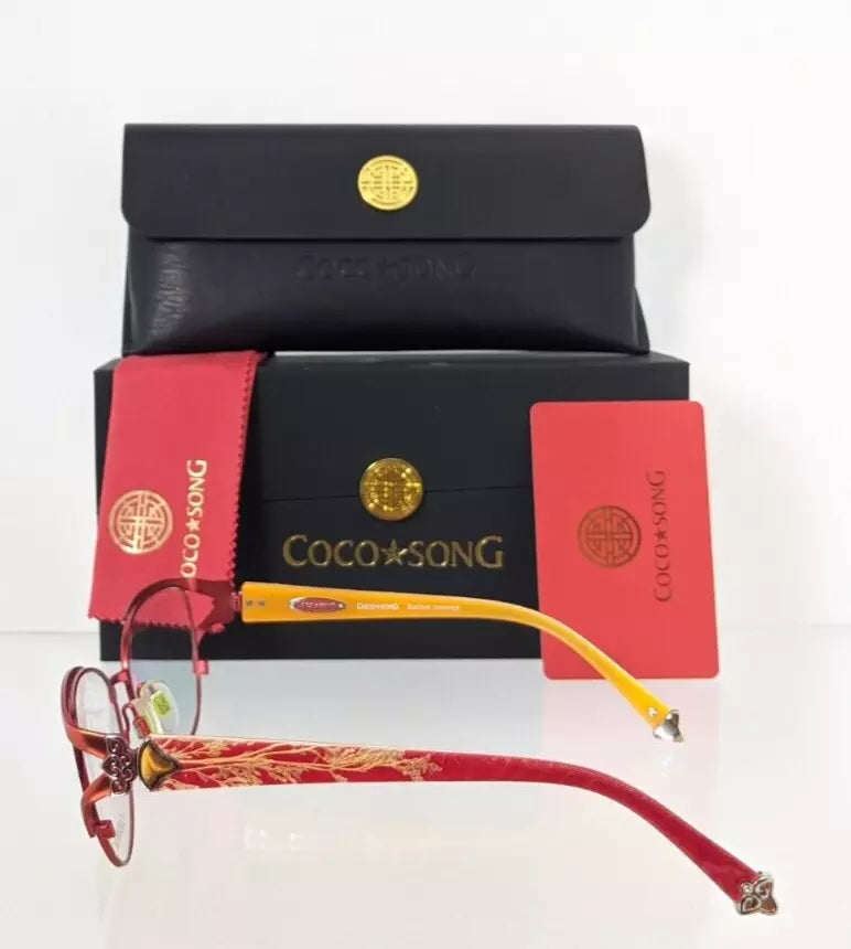 Brand New Authentic COCO SONG Eyeglasses Smile Shadow Col 4 53mm CV098