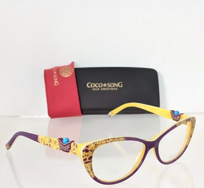 New Authentic COCO SONG Eyeglasses Heart Stone Col. 4 52mm CV111