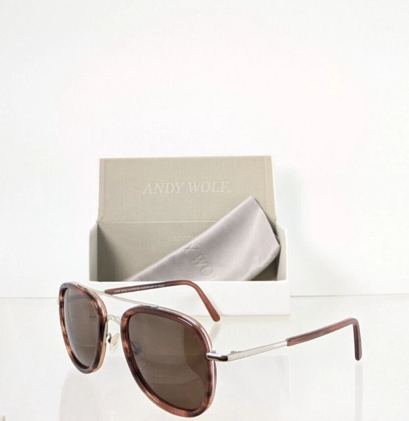 New Authentic Andy Wolf Sunglasses SHOCK Col. D Tortoise 56mm Austria Frame