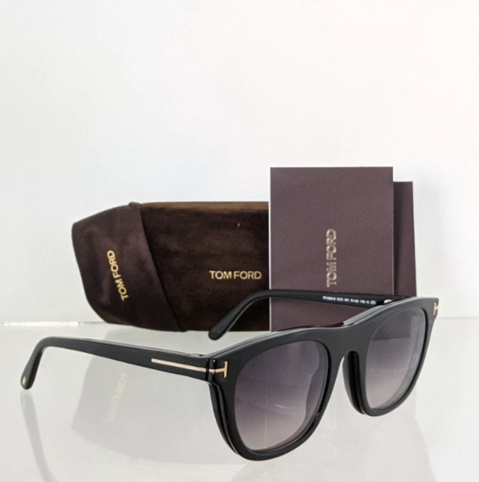 Brand New Authentic Tom Ford TF 5895 Eyeglasses with Clip FT 5895-B ECO 51mm