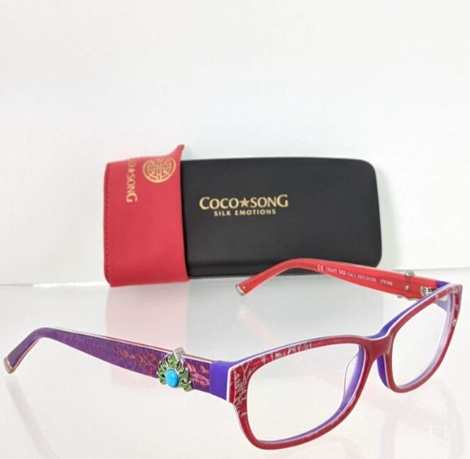 New Authentic COCO SONG Eyeglasses Crazy Red Col. 1 52mm CV109