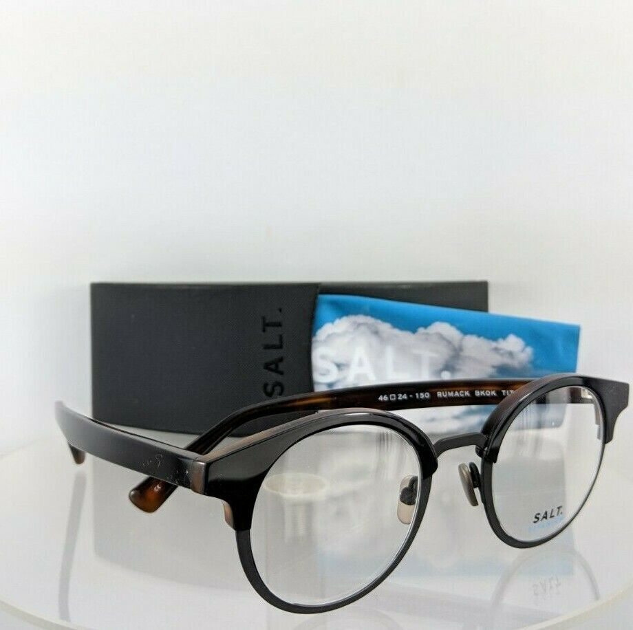 Brand New Authentic Salt Eyeglasses Rumack Bkok Titanium Hand Made Frame 46Mm