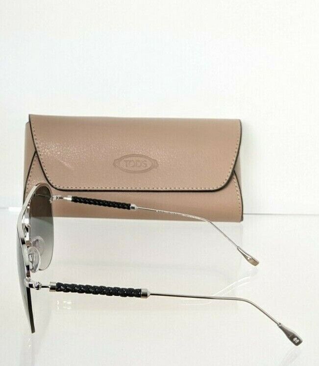 Brand New Authentic Tod's Sunglasses TO 233 16B 57mm Silver Frame TO233