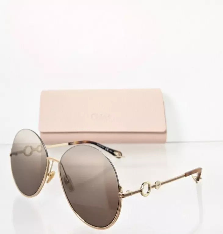 Brand New Authentic Chloe Sunglasses CE 0067S 003 61mm Gold 0067 Frame