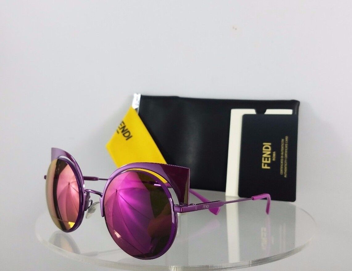 Brand New Authentic Fendi FF 0177/S Sunglasses QZHPE Violet Mirror 53mm 0177