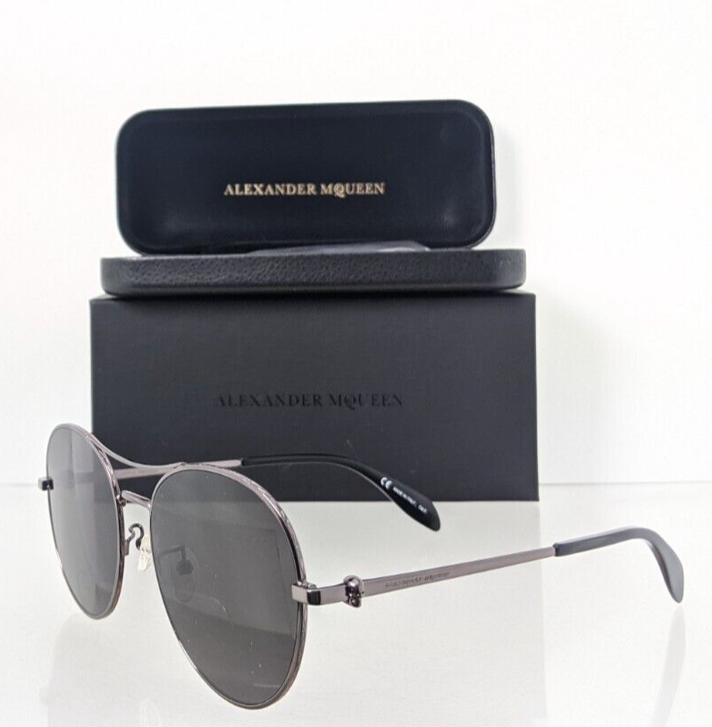 Brand New Authentic Alexander McQueen Sunglasses AM 0174 001 57mm Frame