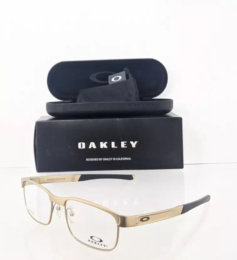 Brand New Authentic Oakley Eyeglasses 5132 - 0852 Satin Light Gold Surface Plate