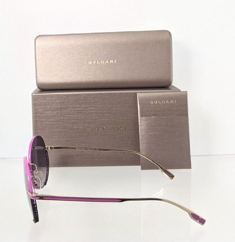 Brand New Authentic Bvlgari Sunglasses 6153 2014/58 56mm Lavender Gold Frame