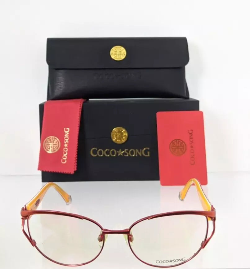 Brand New Authentic COCO SONG Eyeglasses Smile Shadow Col 4 53mm CV098