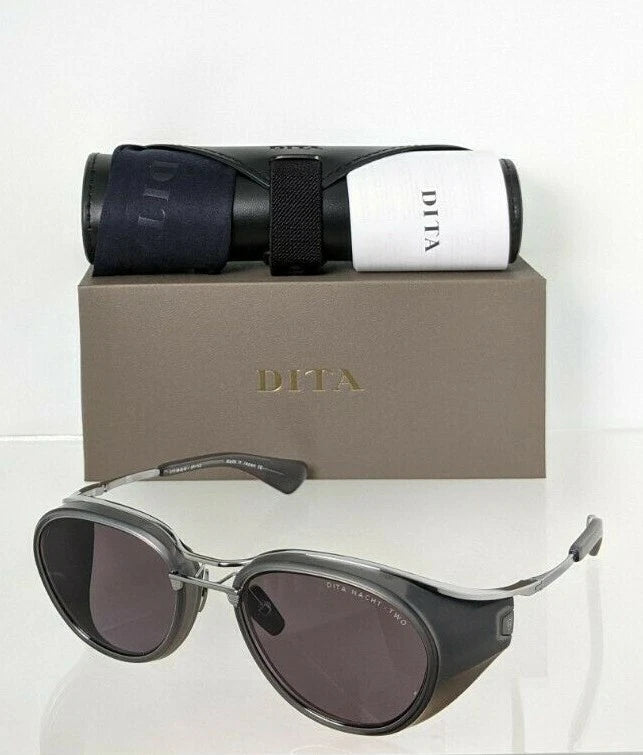 Brand New Authentic Dita Sunglasses NACHT - TWO DTS128-52-02 Grey PLD Frame