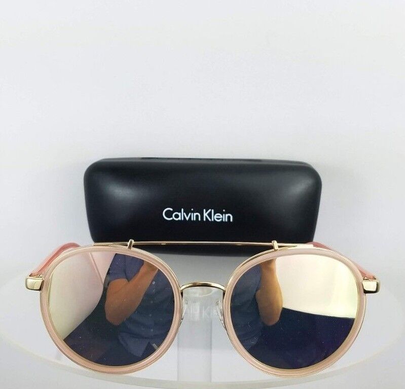 Brand New Authentic Calvin Klein Sunglasses CK 1225S 601 Pink Gold Frame