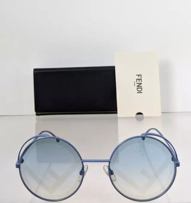 Brand New Authentic Fendi FF 0343 Sunglasses MVU7R Blue Frame 0343/S 53mm