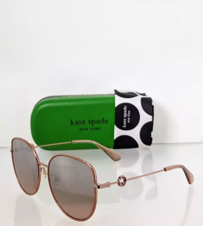 New Authentic Kate Spade Sunglasses Sicilia AU2G4 Rose Gold 60mm Frame