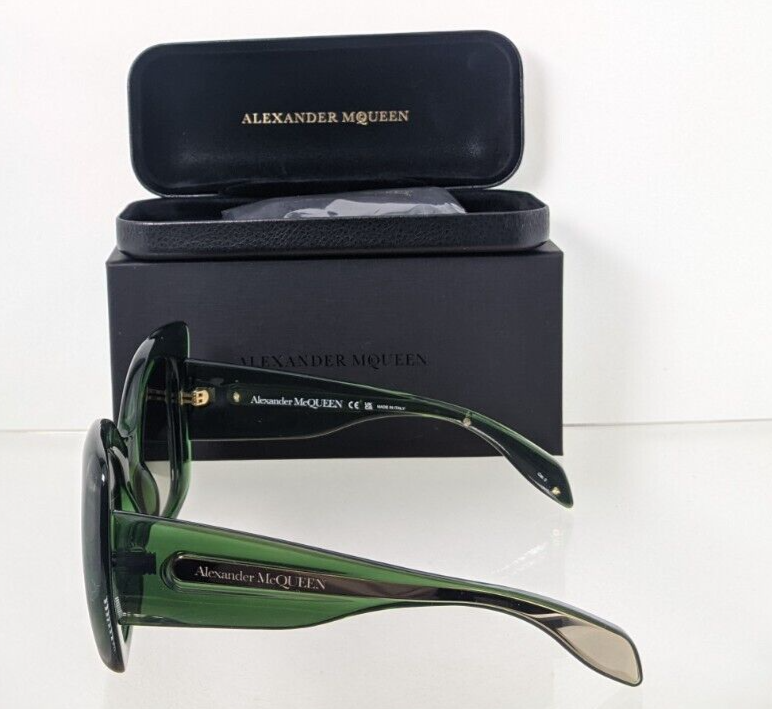 Brand New Authentic Alexander McQueen Sunglasses MQ 0402 Green 005 53mm Frame