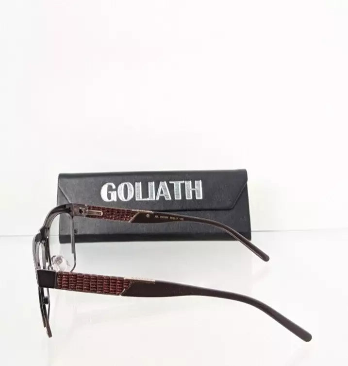 Brand New Authentic GOLIATH Eyeglasses XIX Brown 59mm Frame