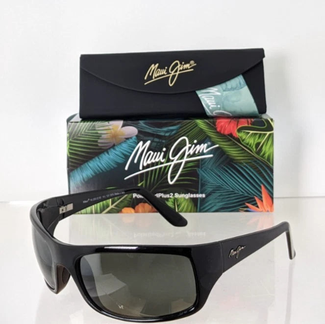 Brand New Authentic Maui Jim Sunglasses PEAHI MJ 202 - 02 STG - BG 65mm