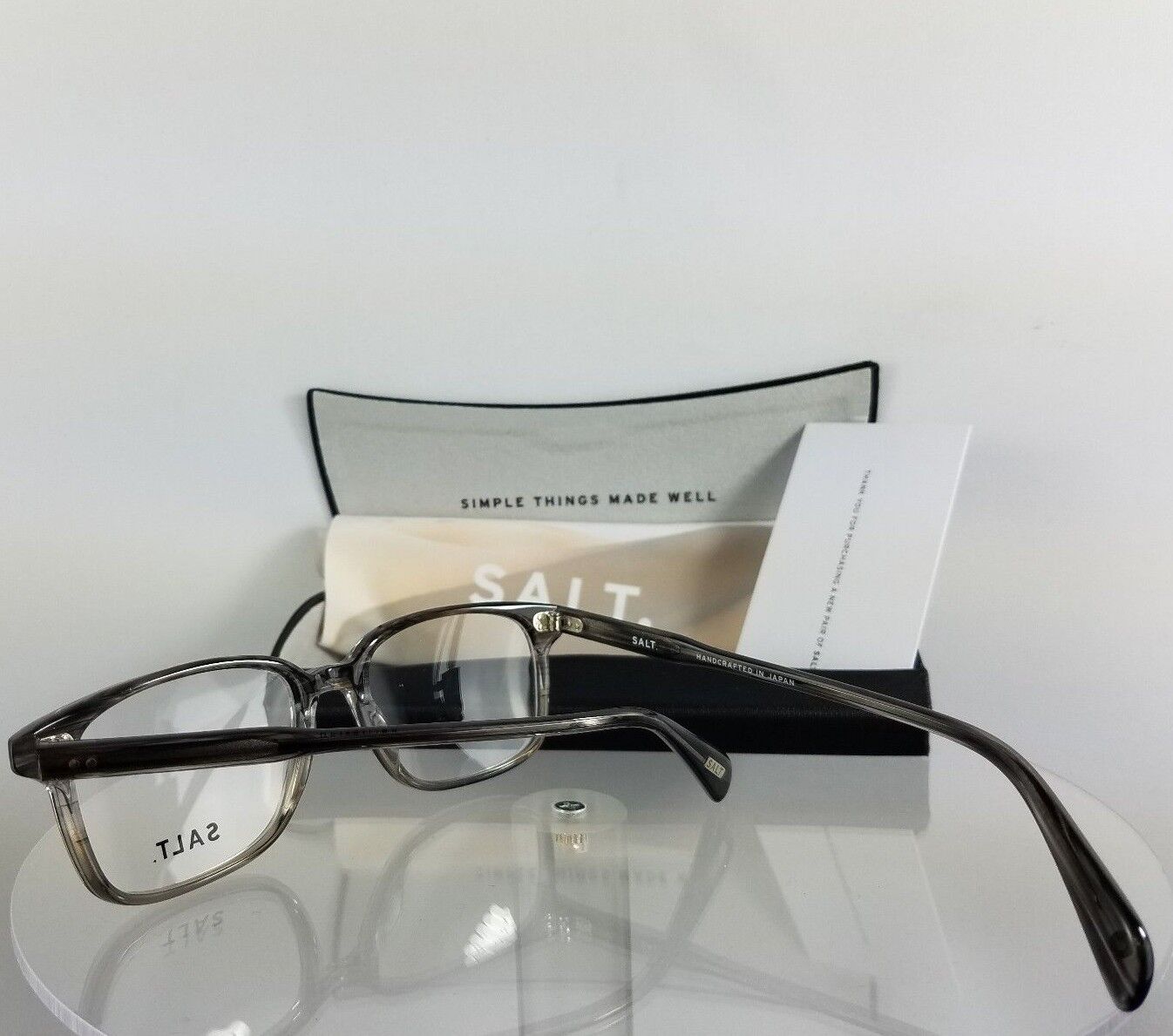 Brand New Authentic SALT Eyeglasses GREG AG Charcoal Grey Frame 48mm