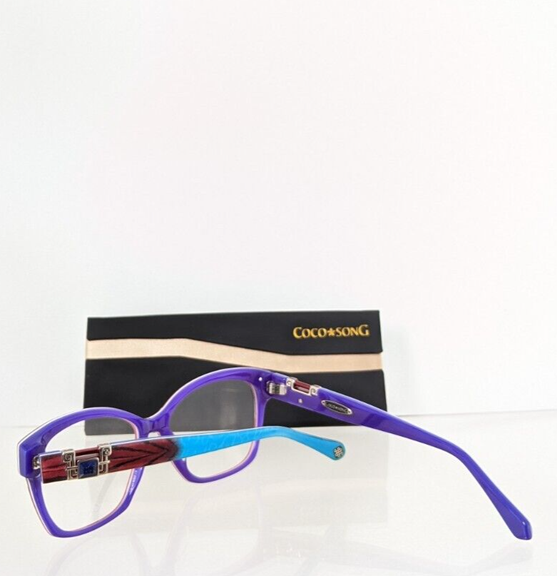 Brand New Authentic Coco Song Eyeglasses Crystal Trouble Col. 4 55Mm Cv163